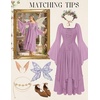image:imageScarlet Darkness Renaissance Costume Women Ren Faire Dress Fairy DressesLight Lilac Purple