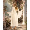 image:imageScarlet Darkness Renaissance Costume Women Ren Faire Dress Fairy DressesOyster White