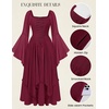 image:imageScarlet Darkness Renaissance Costume Women Ren Faire Dress Fairy DressesWine Red