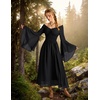 image:imageScarlet Darkness Renaissance Dress Women Peasant Medieval Pirate CostumeBlack