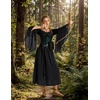 image:imageScarlet Darkness Renaissance Dress Women Peasant Medieval Pirate CostumeBlack