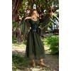 image:imageScarlet Darkness Renaissance Dress Women Peasant Medieval Pirate CostumeDark Green