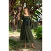 image:imageScarlet Darkness Renaissance Dress Women Peasant Medieval Pirate CostumeDark Green