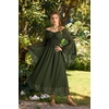 image:imageScarlet Darkness Renaissance Dress Women Peasant Medieval Pirate CostumeDark Green