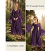 image:imageScarlet Darkness Renaissance Dress Women Peasant Medieval Pirate CostumeDark Purple