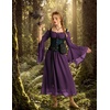 image:imageScarlet Darkness Renaissance Dress Women Peasant Medieval Pirate CostumeDark Purple