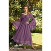 image:imageScarlet Darkness Renaissance Dress Women Peasant Medieval Pirate CostumeGray Purple