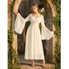 image:imageScarlet Darkness Renaissance Dress Women Peasant Medieval Pirate CostumeOyster White