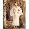 image:imageScarlet Darkness Renaissance Dress Women Peasant Medieval Pirate CostumeOyster White