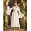 image:imageScarlet Darkness Renaissance Dress Women Peasant Medieval Pirate CostumeWhite