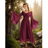 image:imageScarlet Darkness Renaissance Dress Women Peasant Medieval Pirate CostumeWine