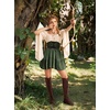 image:imageScarlet Darkness Renaissance Pirate Corset Belt Lace Up Waist Cincher BeltsArmy Green Scroll