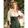 image:imageScarlet Darkness Renaissance Pirate Corset Belt Lace Up Waist Cincher BeltsArmy Green Scroll