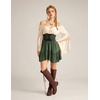image:imageScarlet Darkness Renaissance Pirate Corset Belt Lace Up Waist Cincher BeltsArmy Green Scroll