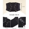 image:imageScarlet Darkness Renaissance Pirate Corset Belt Lace Up Waist Cincher BeltsBlack