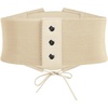 image:imageScarlet Darkness Renaissance Pirate Corset Belt Lace Up Waist Cincher BeltsIvory White