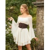 image:imageScarlet Darkness Renaissance Pirate Corset Belt Lace Up Waist Cincher BeltsLight Brown
