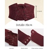 image:imageScarlet Darkness Renaissance Pirate Corset Belt Lace Up Waist Cincher BeltsWine Red