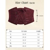 image:imageScarlet Darkness Renaissance Pirate Corset Belt Lace Up Waist Cincher BeltsWine Red