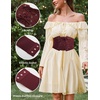 image:imageScarlet Darkness Renaissance Pirate Corset Belt Lace Up Waist Cincher BeltsWine Red