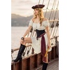 image:imageScarlet Darkness Renaissance Pirate Costume Women Off Shoulder Mini DressBeige
