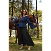 image:imageScarlet Darkness Renaissance Shirt Women Peasant Pirate Off Shoulder TopsNavy Blue