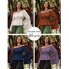 image:imageScarlet Darkness Renaissance Shirt Women Peasant Pirate Off Shoulder TopsNavy Blue