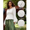 image:imageScarlet Darkness Renaissance Shirt Women Peasant Pirate Off Shoulder TopsWhite