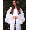 image:imageScarlet Darkness Renaissance Shirt Women Peasant Pirate Off Shoulder TopsWhite