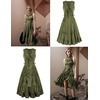 image:imageScarlet Darkness Renaissance Steampunk Dress Lace Up Gothic Pirate CostumeArmy Green