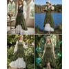 image:imageScarlet Darkness Renaissance Steampunk Dress Lace Up Gothic Pirate CostumeArmy Green