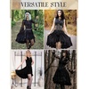 image:imageScarlet Darkness Renaissance Steampunk Dress Lace Up Gothic Pirate CostumeBlack