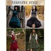 image:imageScarlet Darkness Renaissance Steampunk Dress Lace Up Gothic Pirate CostumeBlue