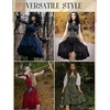 image:imageScarlet Darkness Renaissance Steampunk Dress Lace Up Gothic Pirate CostumeBrown