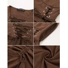 image:imageScarlet Darkness Renaissance Steampunk Dress Lace Up Gothic Pirate CostumeBrown