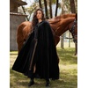image:imageScarlet Darkness Renaissance Velvet Cape Medieval Cloak Hobbit CostumeBlack