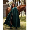 image:imageScarlet Darkness Renaissance Velvet Cape Medieval Cloak Hobbit CostumeGreen