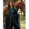 image:imageScarlet Darkness Renaissance Velvet Cape Medieval Cloak Hobbit CostumeGreen