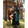 image:imageScarlet Darkness Renaissance Velvet Cape Medieval Cloak Hobbit CostumeGreen