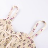 image:imageScarlet Darkness Smocked Floral Sundresses Women Teens Summer Spring DressBeige Purple Floral