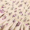 image:imageScarlet Darkness Smocked Floral Sundresses Women Teens Summer Spring DressBeige Purple Floral