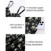 image:imageScarlet Darkness Smocked Floral Sundresses Women Teens Summer Spring DressBlack Apricot Floral