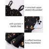 image:imageScarlet Darkness Smocked Floral Sundresses Women Teens Summer Spring DressBlack Yellow Ditsy Floral