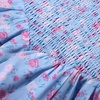 image:imageScarlet Darkness Smocked Floral Sundresses Women Teens Summer Spring DressBlue Pink Floral