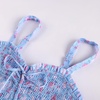 image:imageScarlet Darkness Smocked Floral Sundresses Women Teens Summer Spring DressBlue Pink Floral