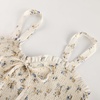 image:imageScarlet Darkness Smocked Floral Sundresses Women Teens Summer Spring DressCream Yellow Blue Floral