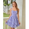 image:imageScarlet Darkness Smocked Floral Sundresses Women Teens Summer Spring DressDusty Lavender Floral