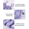 image:imageScarlet Darkness Smocked Floral Sundresses Women Teens Summer Spring DressDusty Lavender Floral
