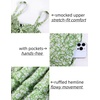 image:imageScarlet Darkness Smocked Floral Sundresses Women Teens Summer Spring DressGreenwhite Floral