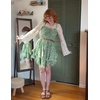 image:imageScarlet Darkness Smocked Floral Sundresses Women Teens Summer Spring DressGreenwhite Floral